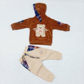 Baby suit for winter brown - teddy bear