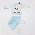 Baby suit for winter blue - puppy