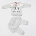 Baby suit for winter grey - puppy