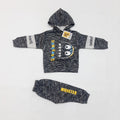 Baby suit for winter yellow - dino