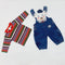 Baby romper Red green maroon lining