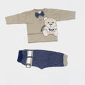 Baby suit for summer shimmer grey moschino