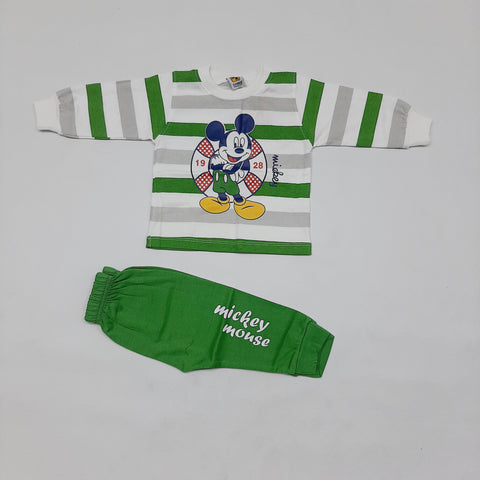 Baby suit for summer - mickey green