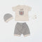 Baby suit for summer - bow lining