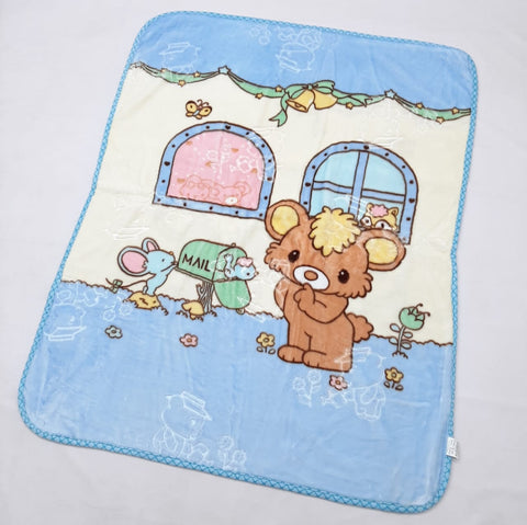 Imported Baby Blanket Double Ply Sky Blue
