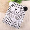 Blanket Shawl bear white black dotted