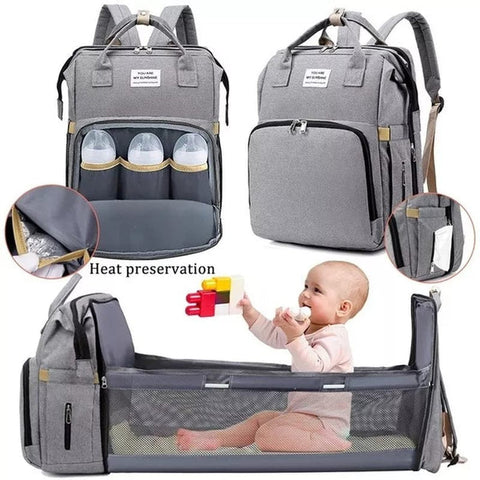 2 In 1 Bag Bed Grey